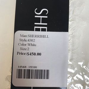 White size 2 sherri hill dress